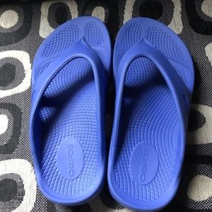 Oofos Unisex Original Bright Blue Thong W7/M5